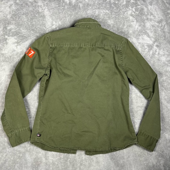 Polo Ralph Lauren Shirt Womens Small Black Label Button Down Boyscout Military - Picture 5 of 8